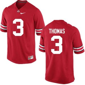 Men's Ohio State Buckeyes #3 Michael Thomas Red Nike NCAA College Football Jersey Limited IUJ1644FY